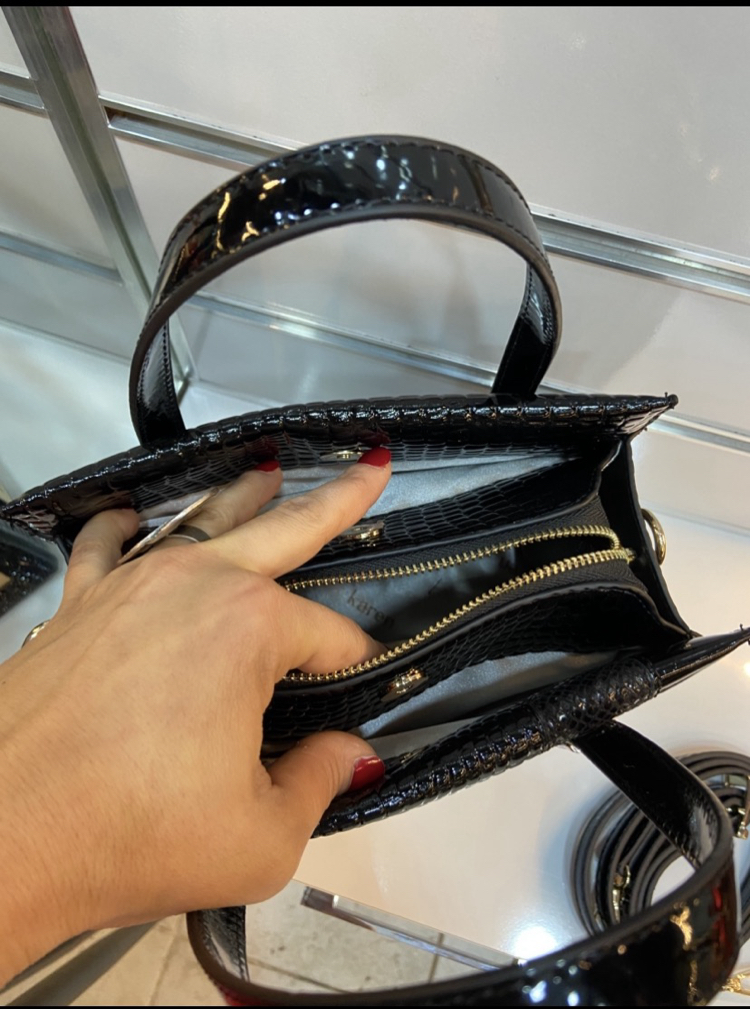 KAREN K-012 RUGAN KROKO ÖLÇ. En 24 cm Boy 21 cm Derinlik 18 cm