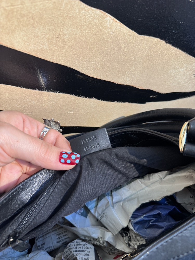 Gucci Black GG Canvas Large D-Ring Hobo Bag