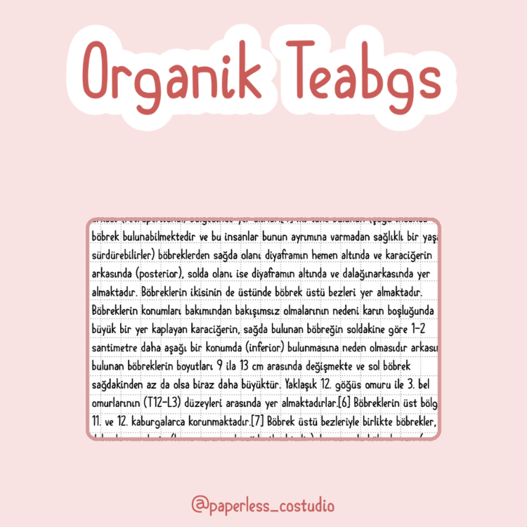 Organik Teabgs Yazı Fontu