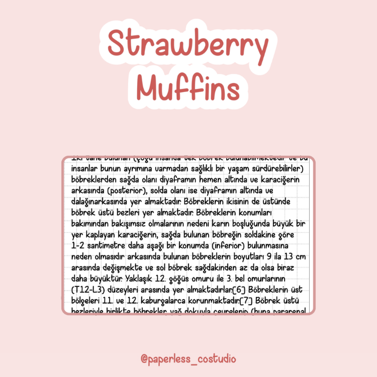 Strawberry Muffins Yazı Fontu