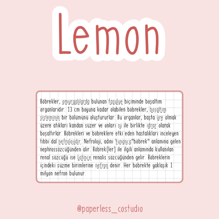 Lemon Yazı Fontu