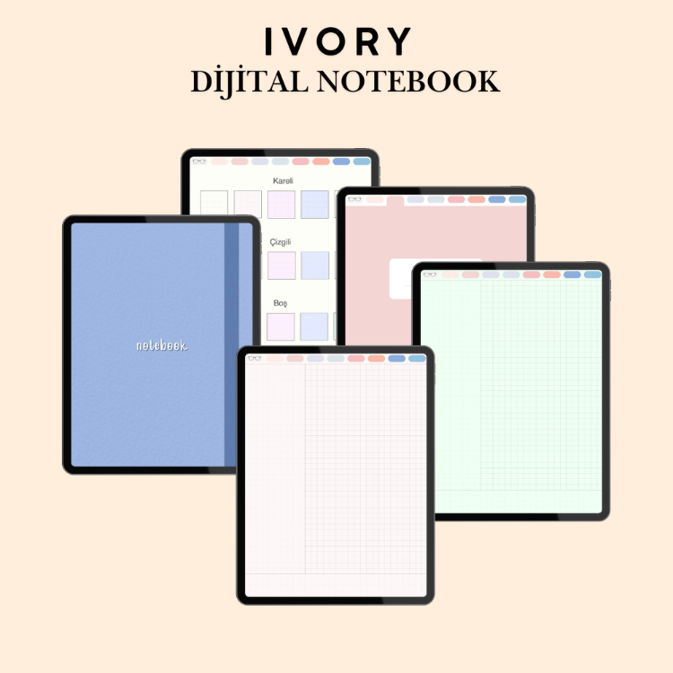 Ivory 8 Bölmeli Notebook