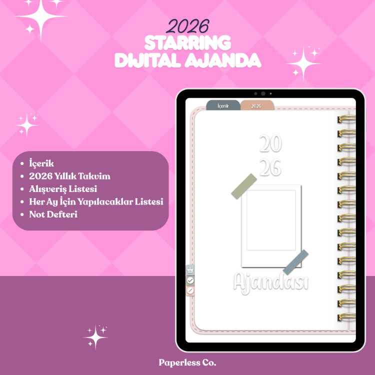 Starring Dijital ajanda 2026