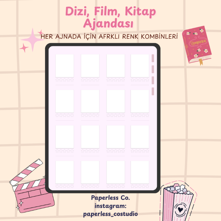Dizi, Film, Kitap Ajandaları