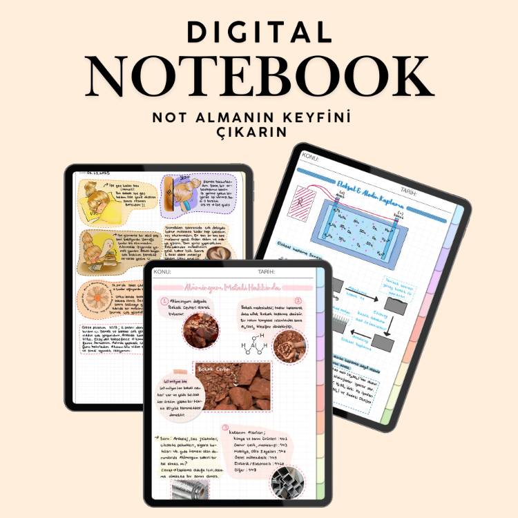 Vibrant Notebook (Dijital Ürün)