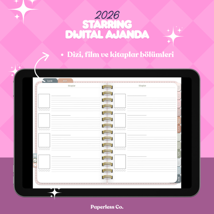 Starring Dijital ajanda 2026