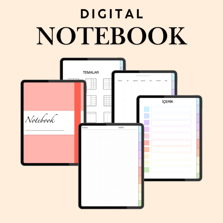 Vibrant Notebook (Dijital Ürün)