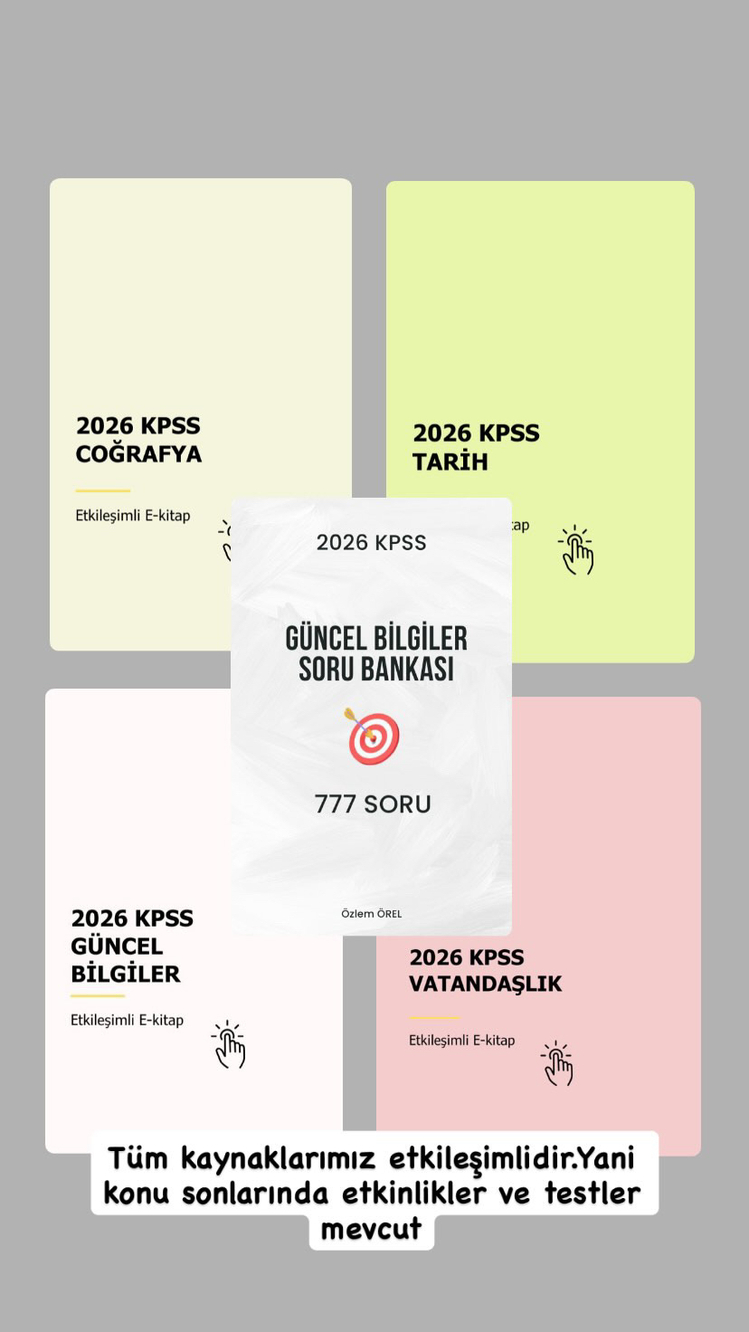 2026 KPSS Genel Kültür Pdf Set