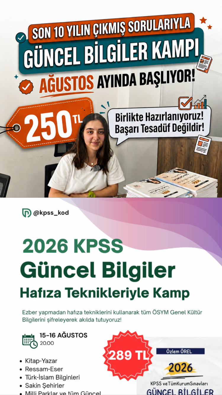 Kamp Ağustos Paketi (Kodlamalı+Çıkmış Sorular Kampı