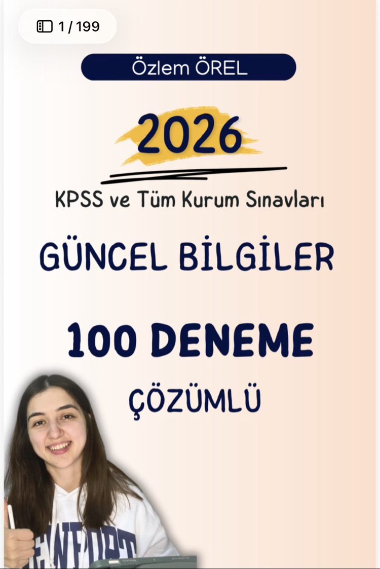 100’lü Güncel Bilgiler Deneme Seti