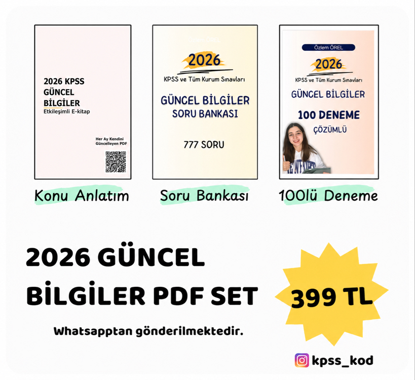 2026 Güncel Bilgiler Set