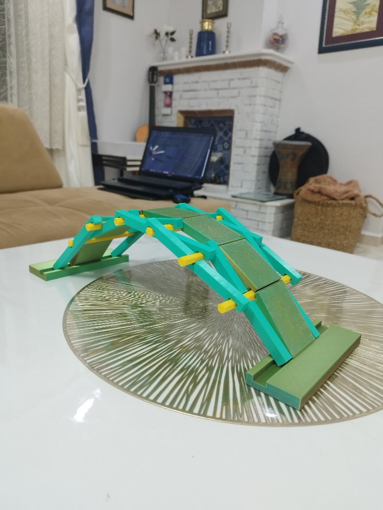 Da Vinci Köprüsü Maketi Vidasız 3D Baskı Yeni