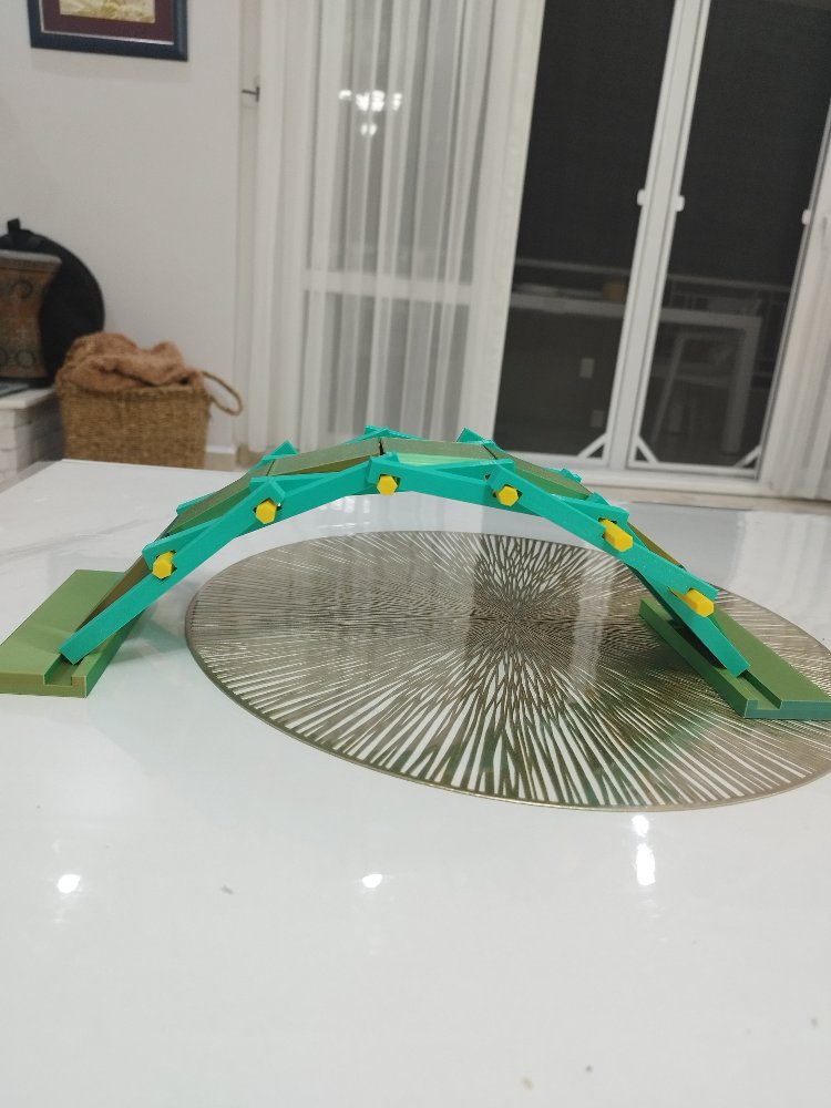 Da Vinci Köprüsü Maketi Vidasız 3D Baskı Yeni