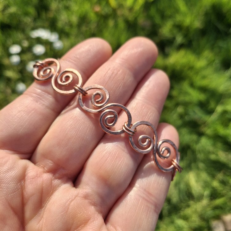 PH192 Bakır Kenetli Spiral Bileklik
