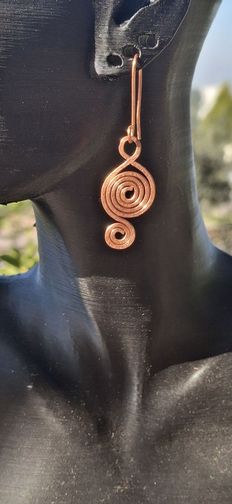 PH072 Bakır Spiral Sonsuzluk Küpe