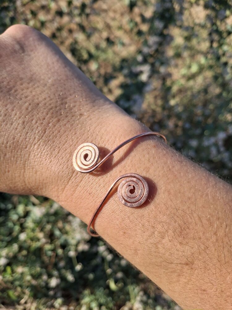 PH140 Bakır İkiz Spiral Bileklik