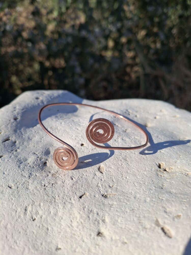 PH140 Bakır İkiz Spiral Bileklik