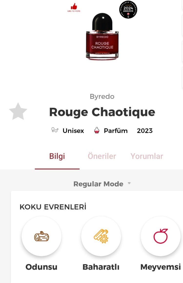Byredo Rouge Chaotique Unisex Parfüm 100ml