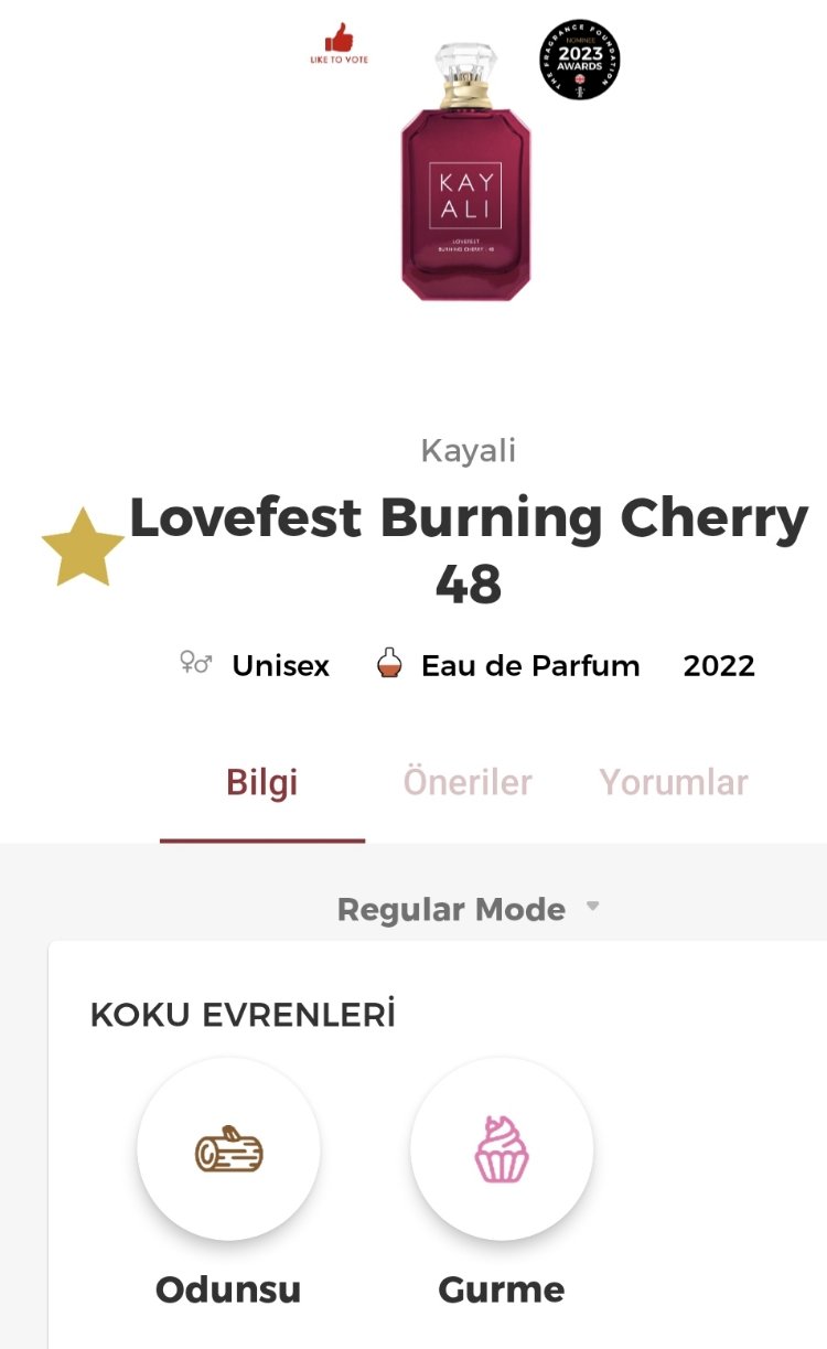 Kayali Lovefest Burning Cherry | 48 Edp Kadın Parfümü 100ml