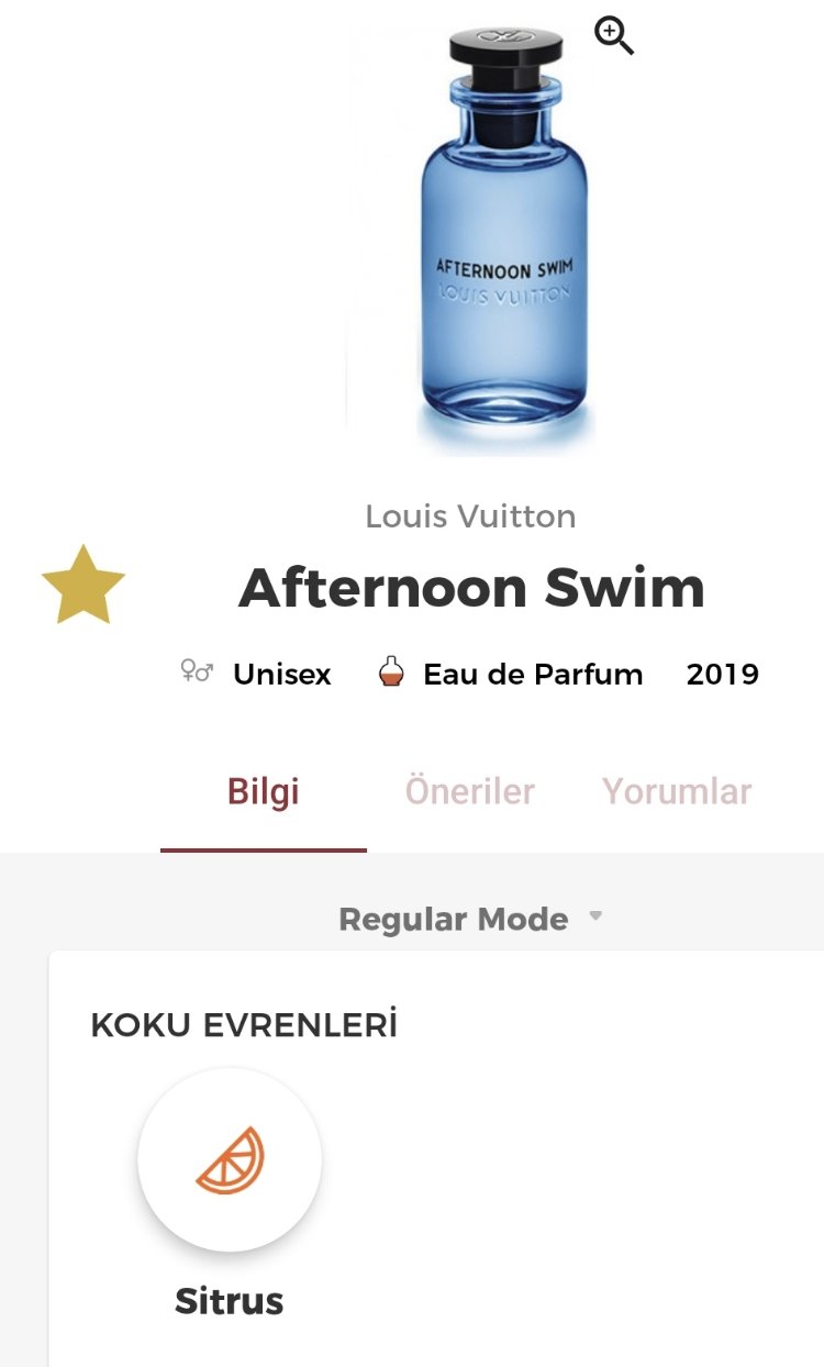 Louis Vuitton Afternoon Swim Edp Unisex Parfüm 100ml