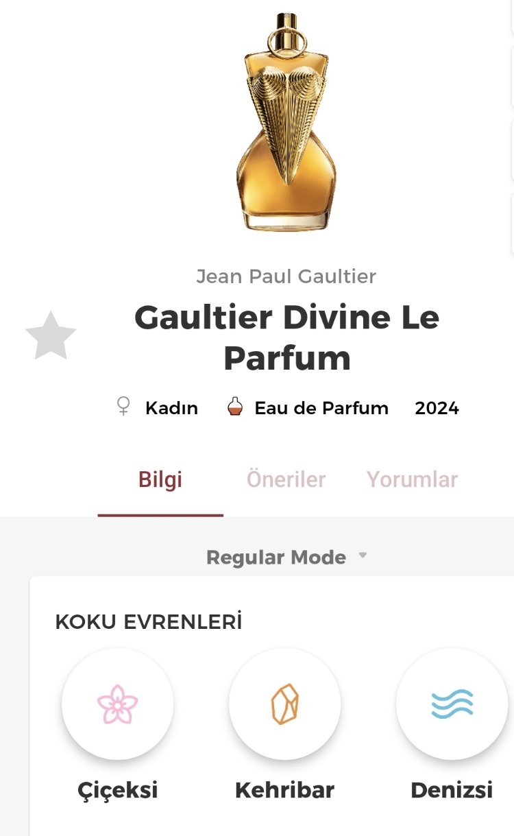 Jean Paul Gaultier Divine Le Parfum Edp Kadın Parfümü 125ml
