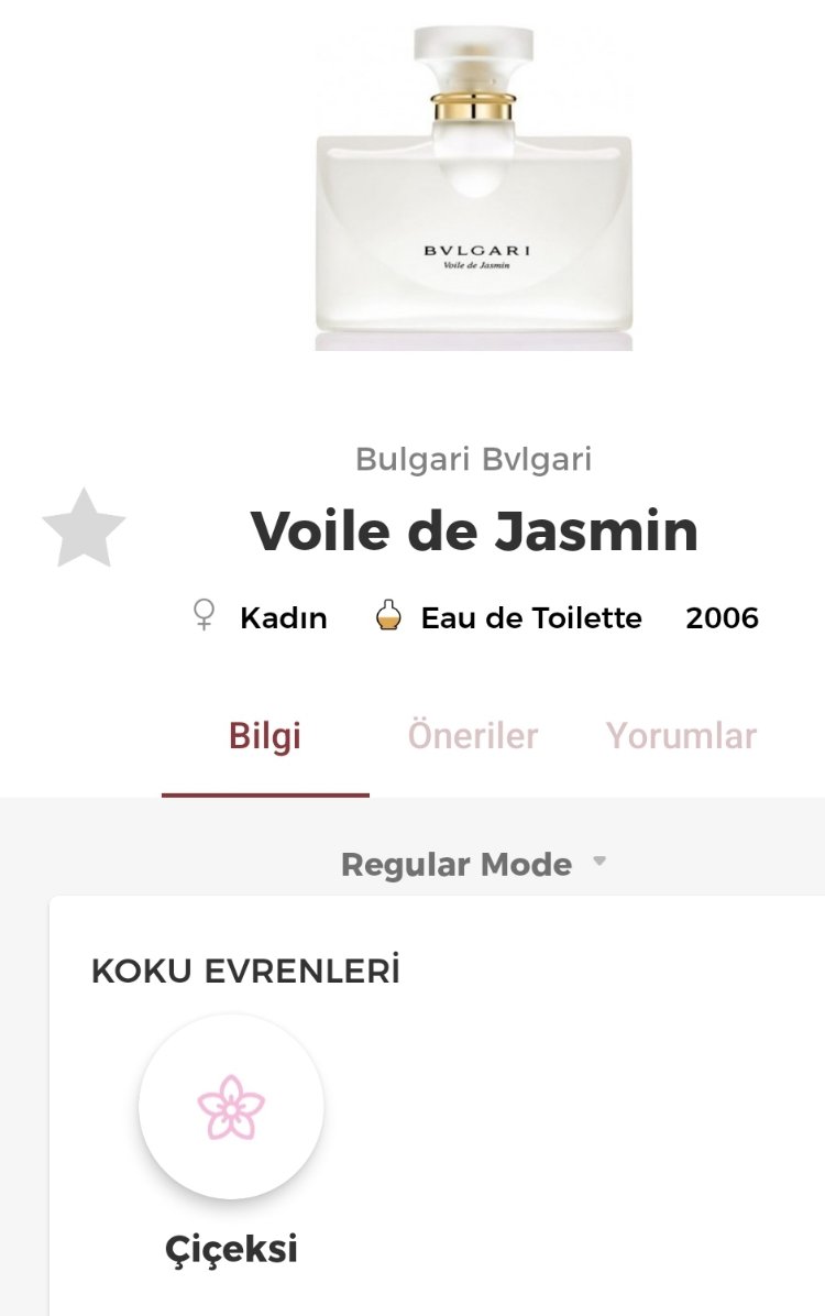 Bvlgari Voile De Jasmin Edt Kadın Parfümü 100ml 