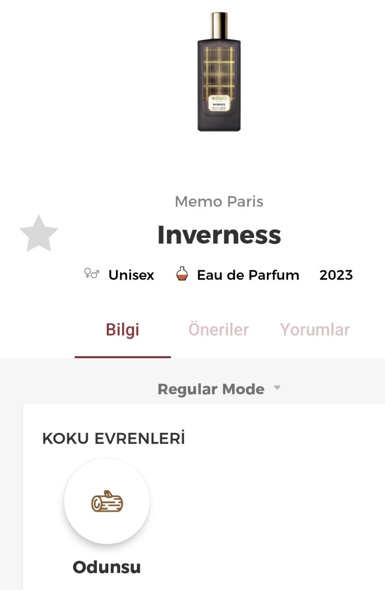 Memo İnverness Edp Unisex Parfüm 75ml 