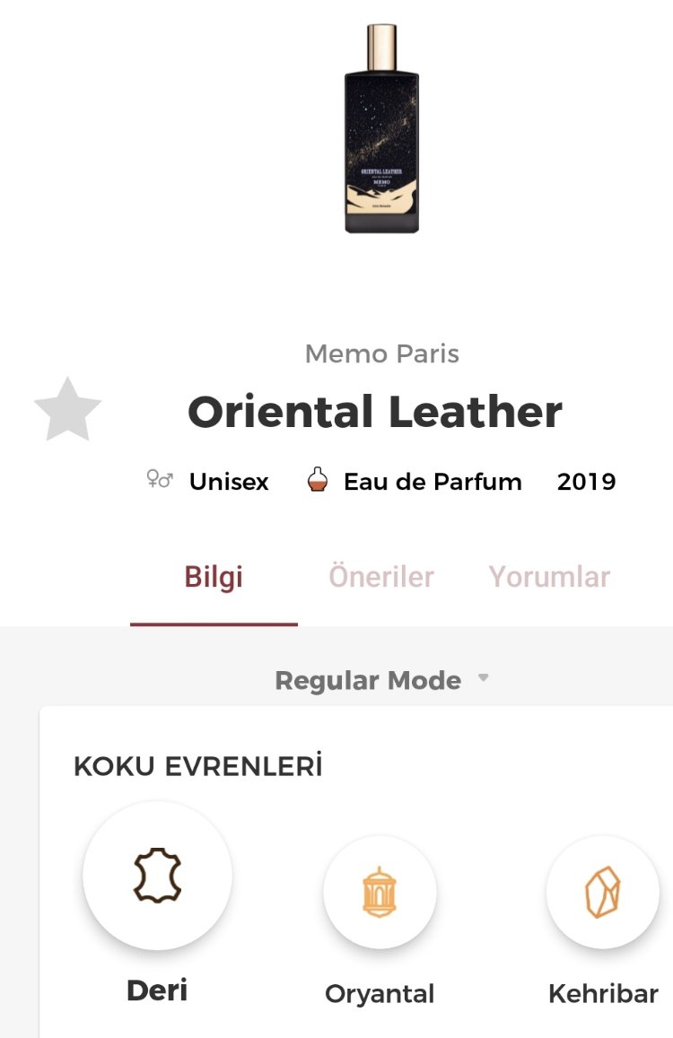 Memo Oriental Leather Edp Unisex Parfüm 75ml