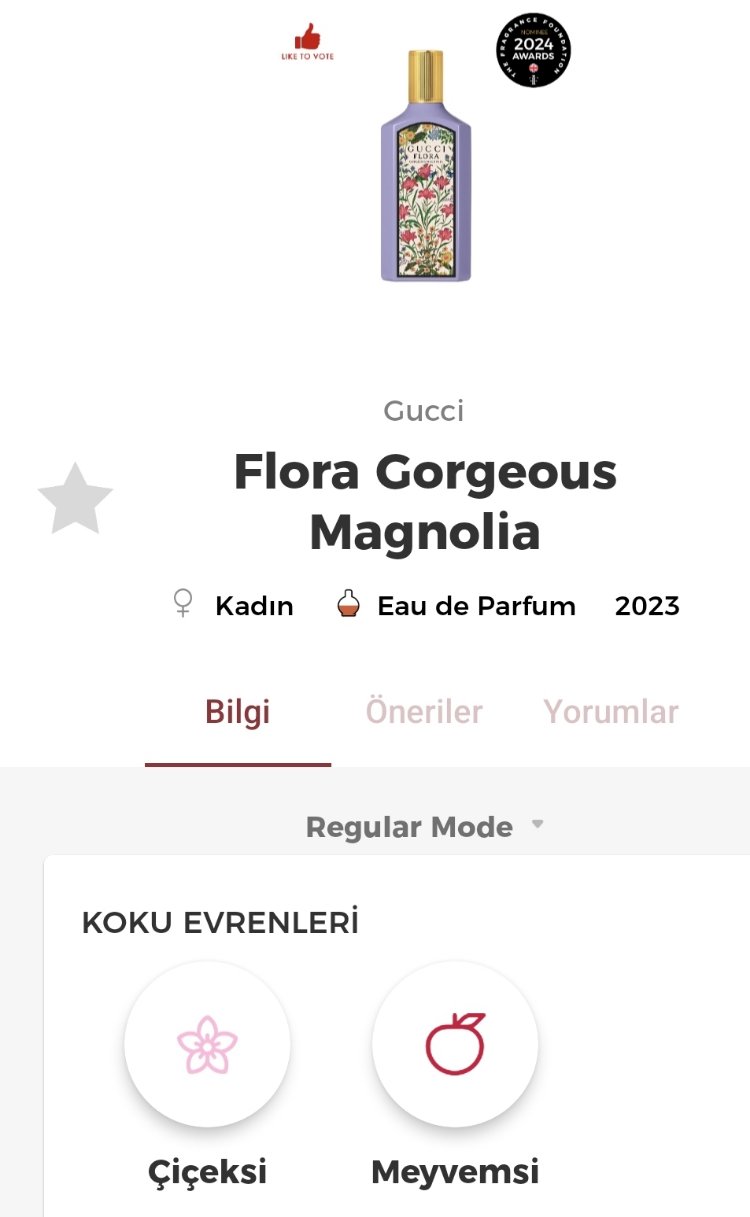 Gucci Flora Gorgeous Magnolia Kadın Parfümü Edp 100ml