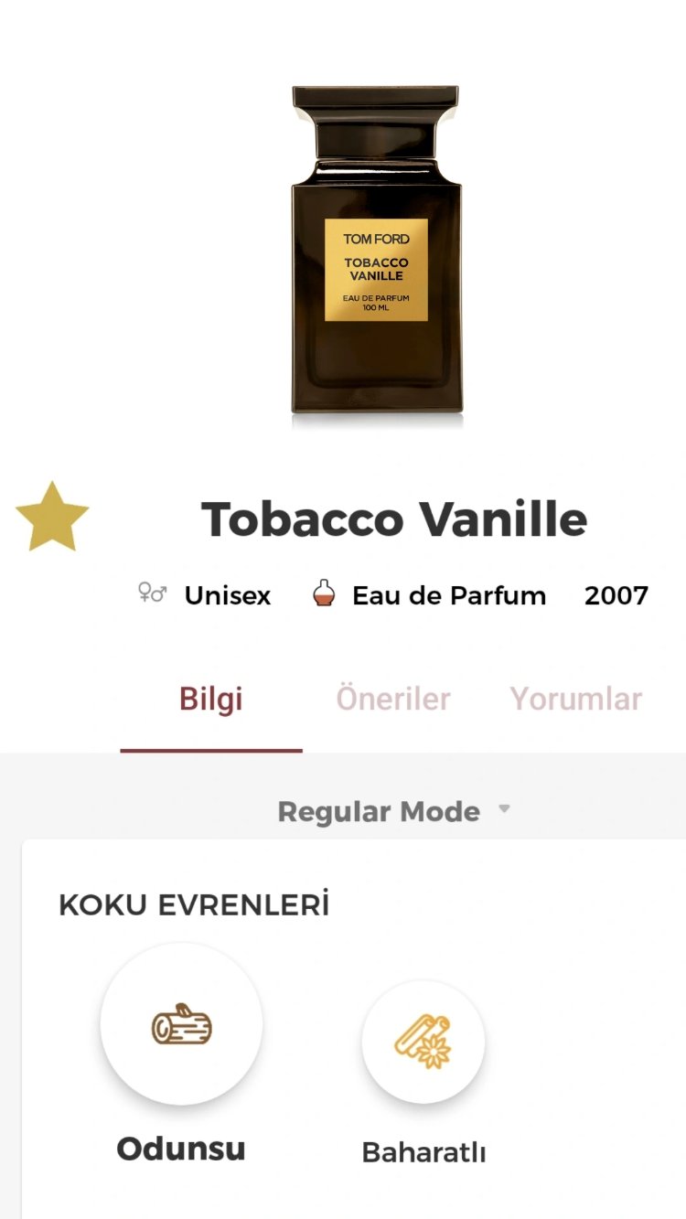 Tom Ford Tobacco Vanille Erkek Parfümü Edp 100ml
