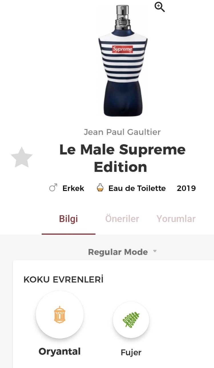 Jean Paul Gaultier Le Male Supreme Edition Edt Erkek Parfümü 125ml 