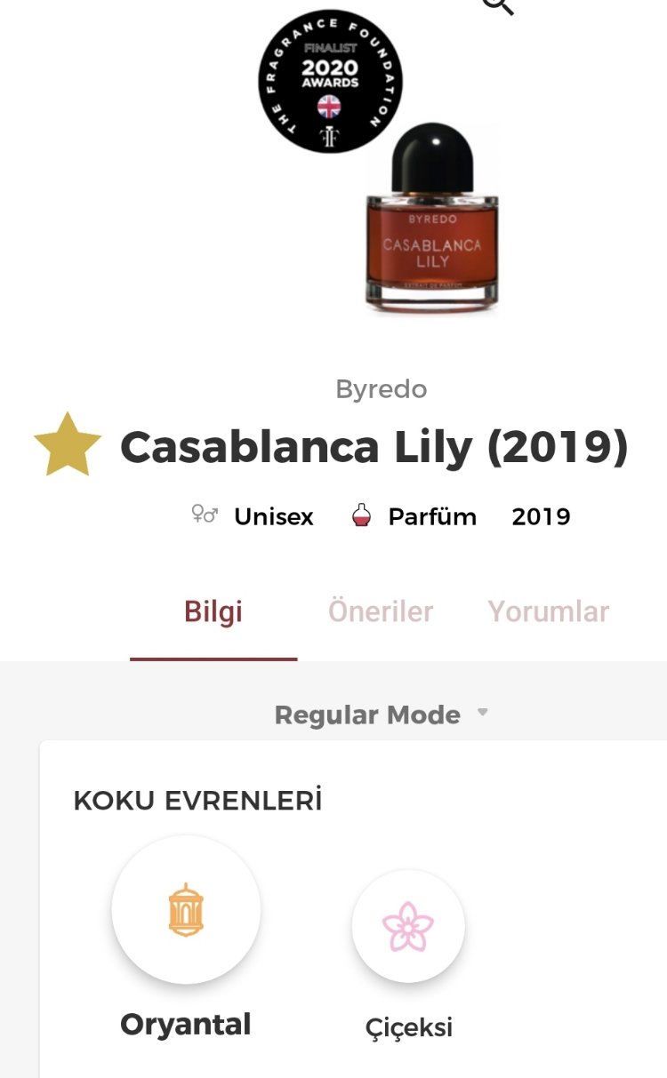 Byredo Casablanca Lily Unisex Parfüm 100ml