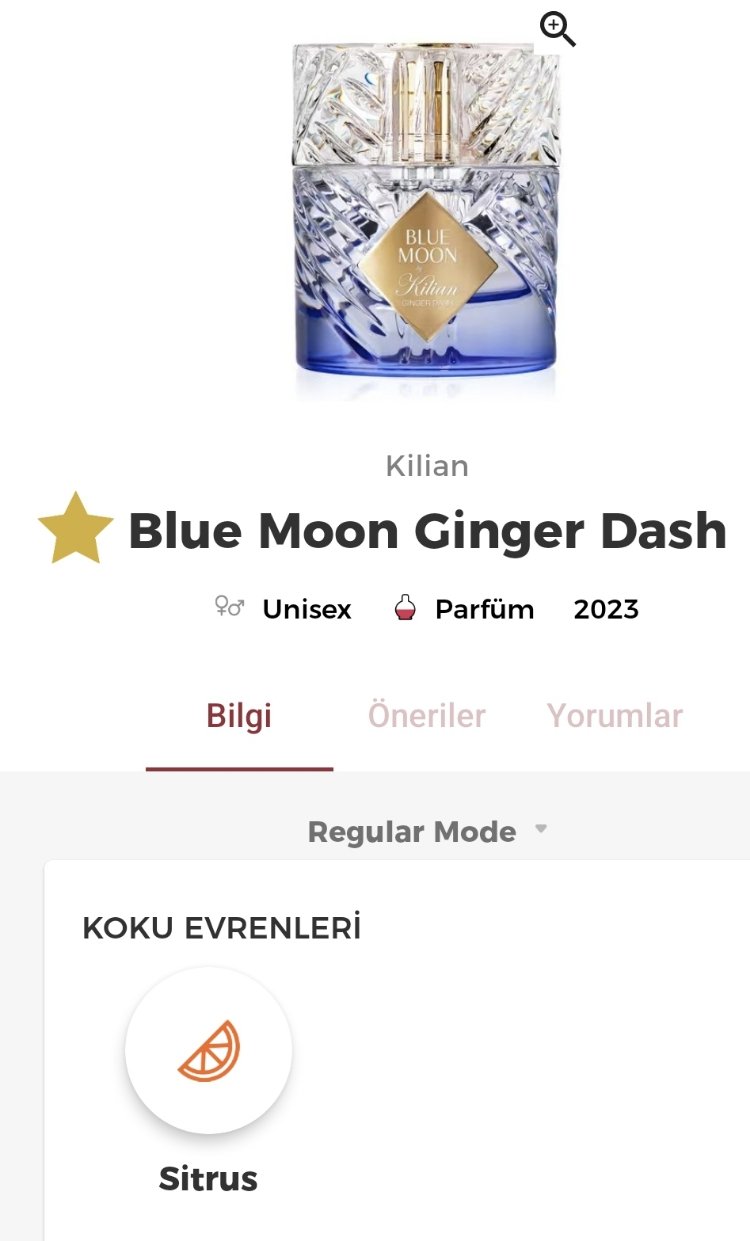Kilian Blue Moon Ginger Dash Edp Unisex 50ml