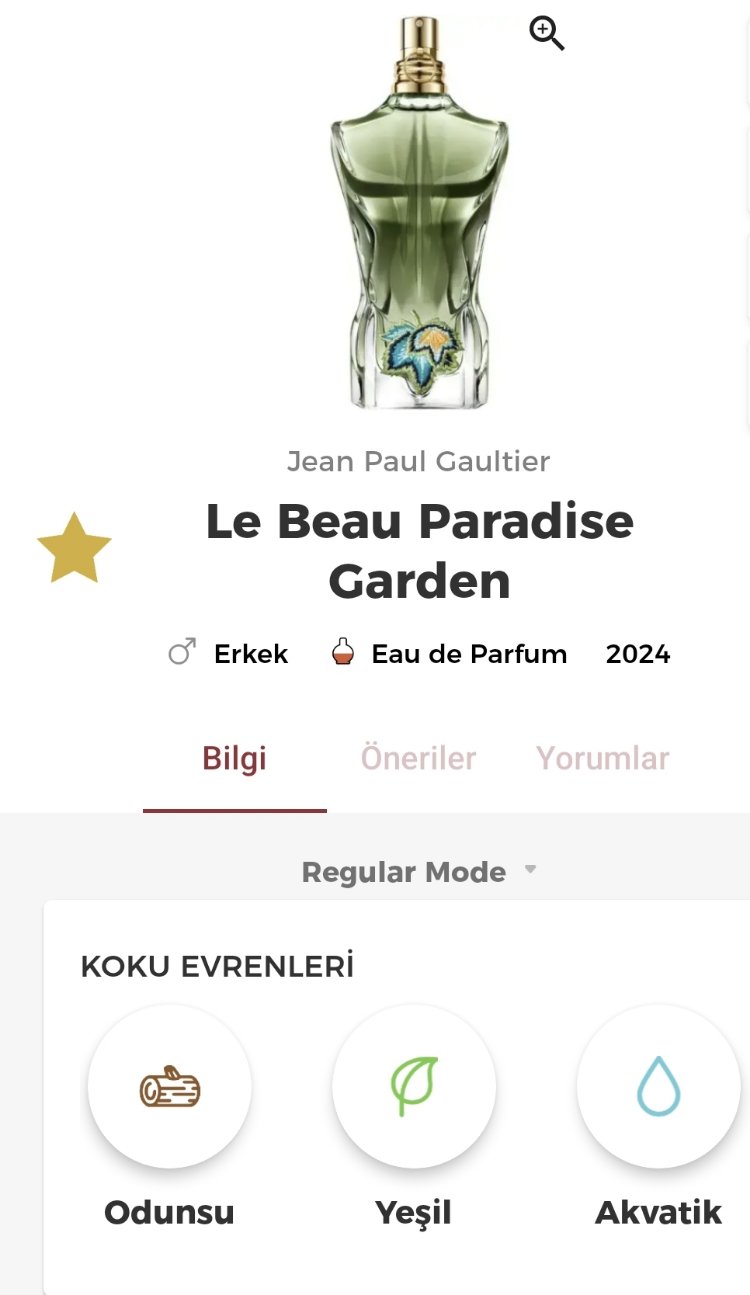 Jean Paul Gaultier Le Beau Paradise Garden Edp Erkek Parfümü 125ml