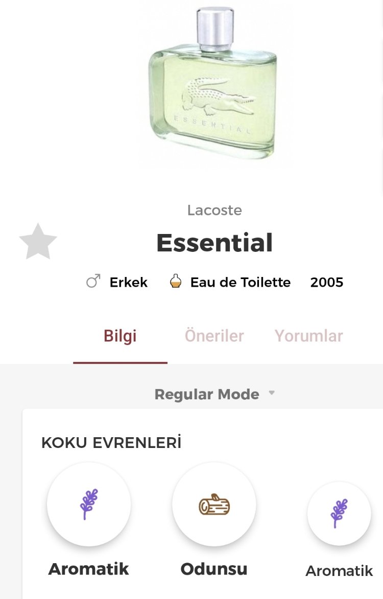 Lacoste Essential Pour Homme Erkek Parfümü Edt 125ml