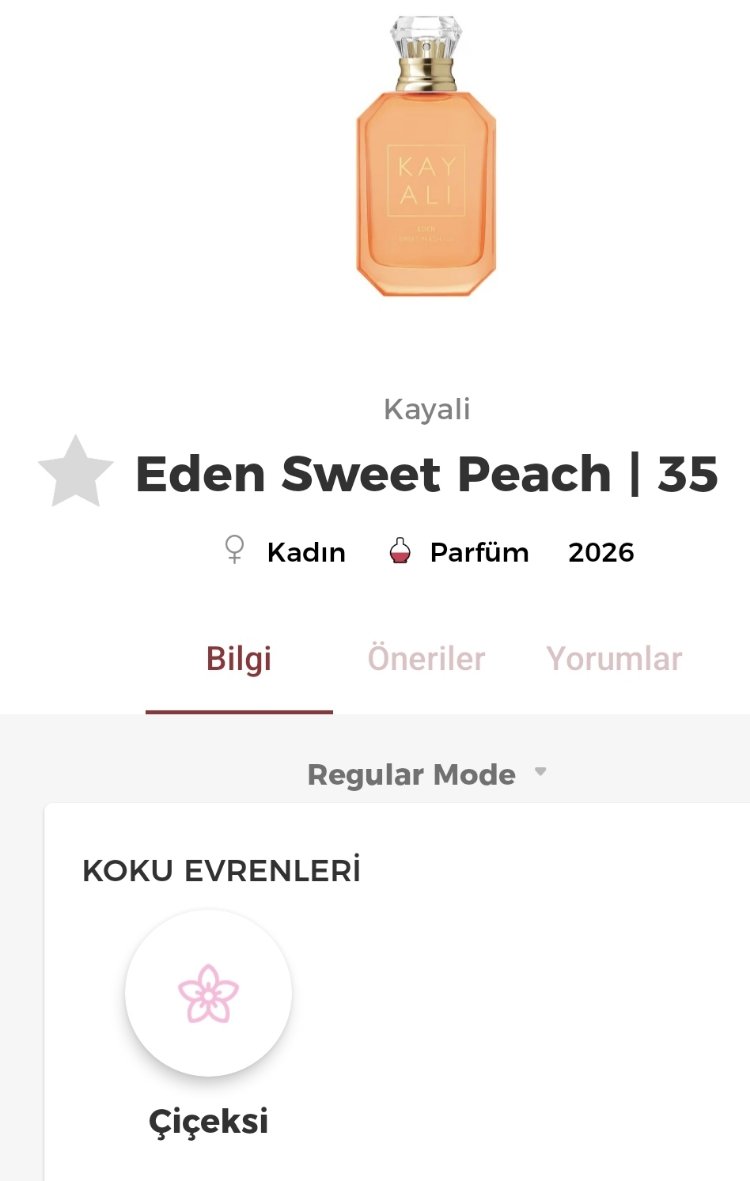 Kayali Eden Sweet Peach | 35 Edp Kadın Parfümü 100ml 
