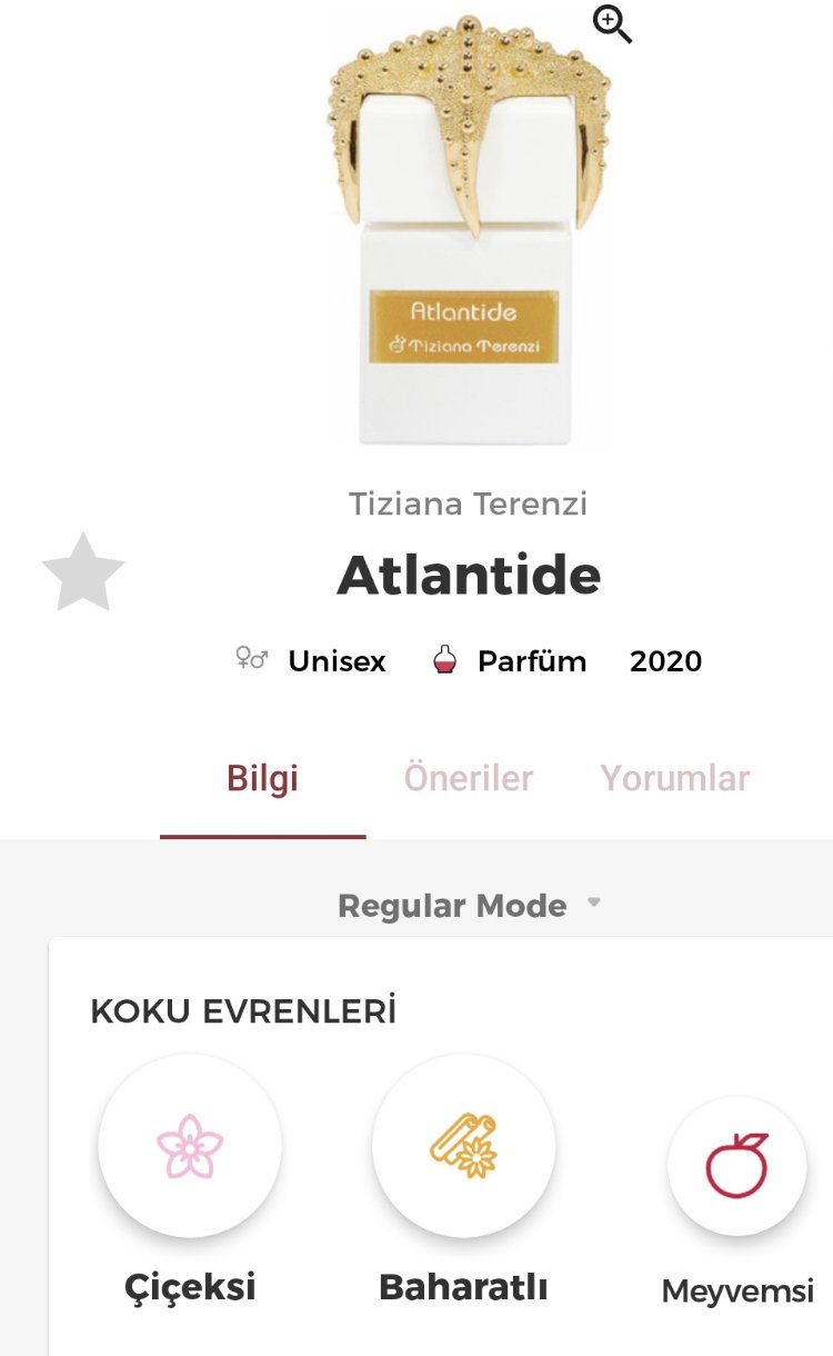 Tiziana Terenzi Sea Stars Atlantide Unisex Parfüm 100ml