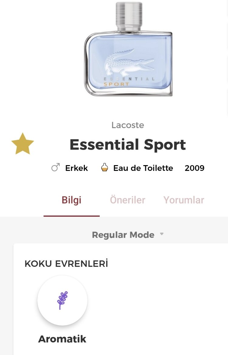 Lacoste Essential Blue Sport Erkek Parfümü Edt 125ml