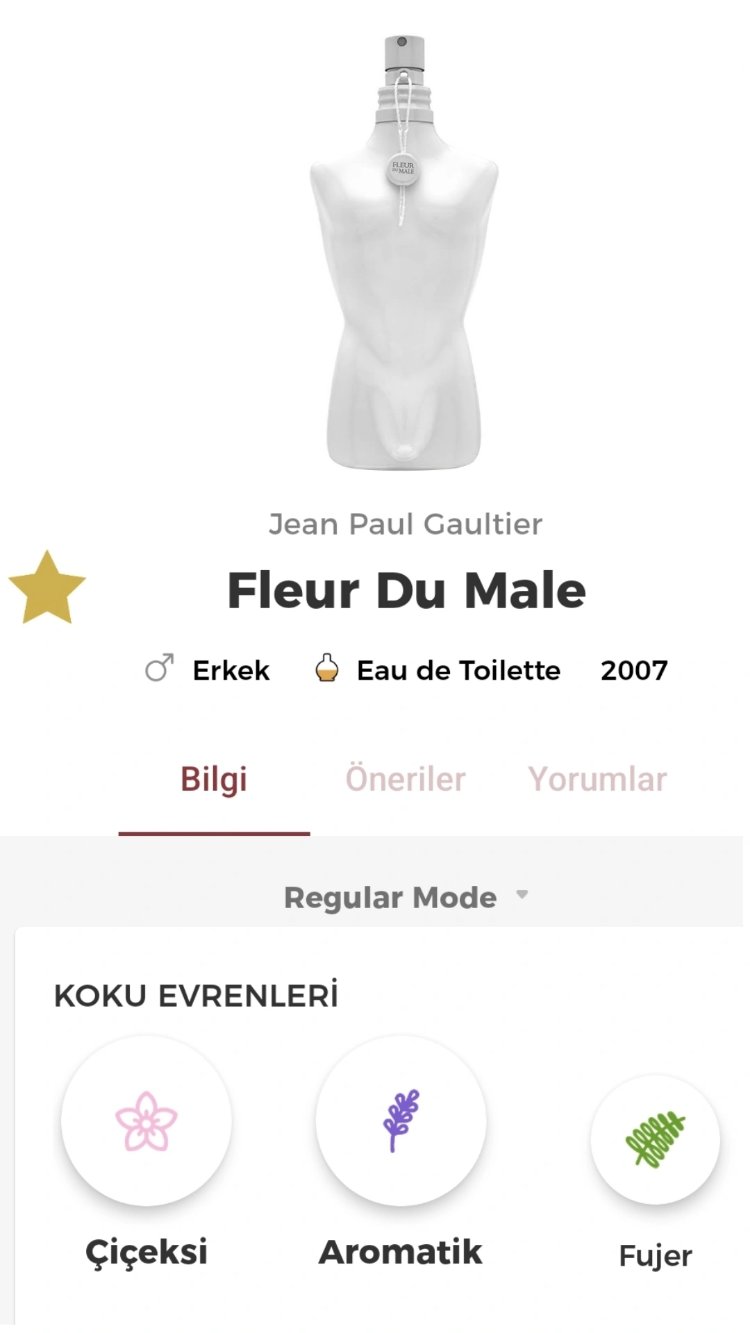 Jean Paul Gaultier Fleur Du Male Edt Erkek Parfümü 125ml