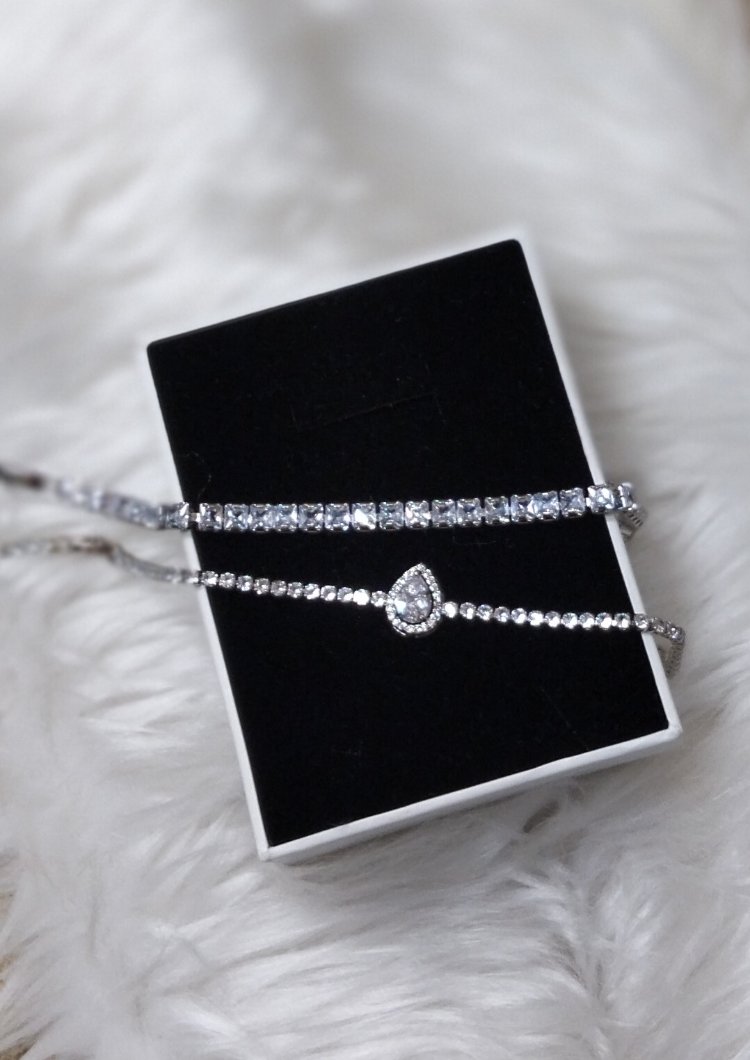 Silver Damla Zirkon Bileklik