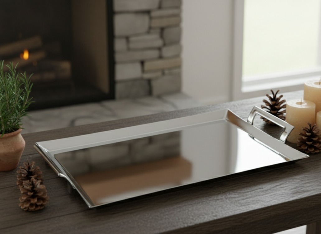Arsel Teos Platin Çay Tepsi 29*45 Cm