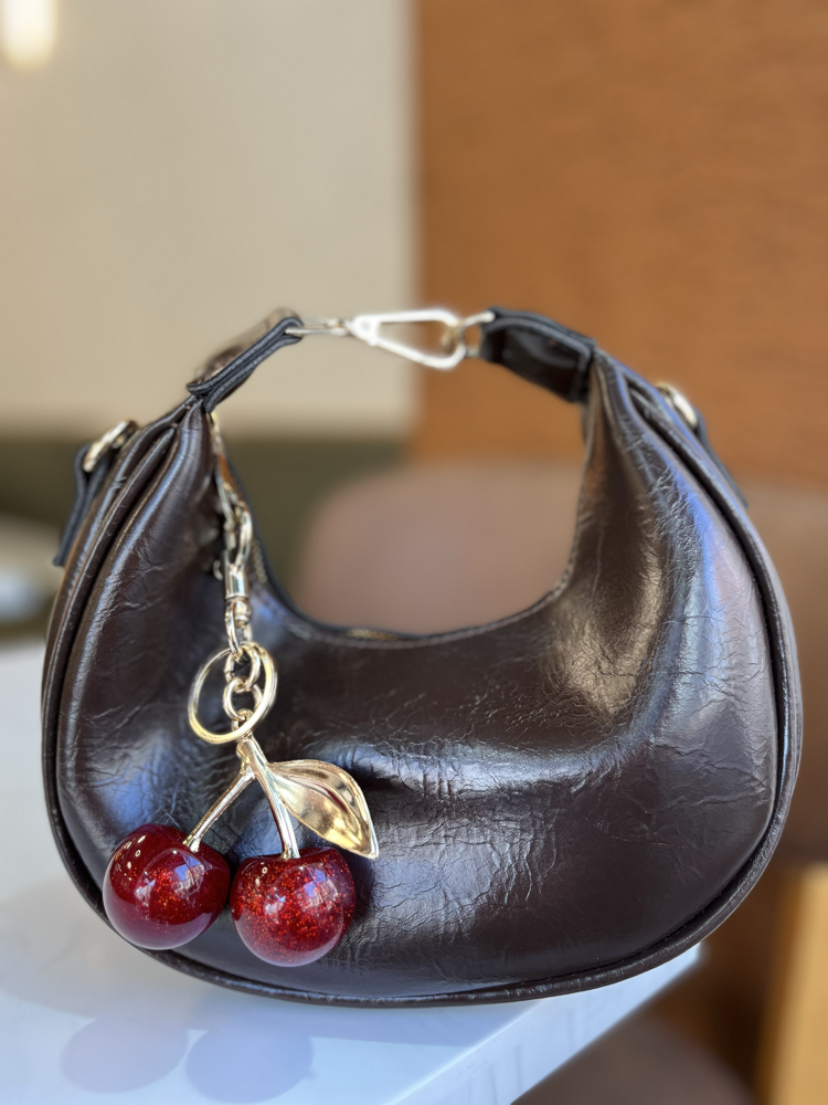 Cherry Brown Mini Çanta acı kahve