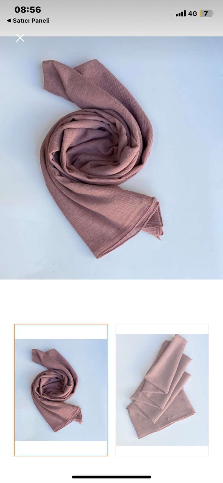 Kroren Daisy Şal Koyu Pudra