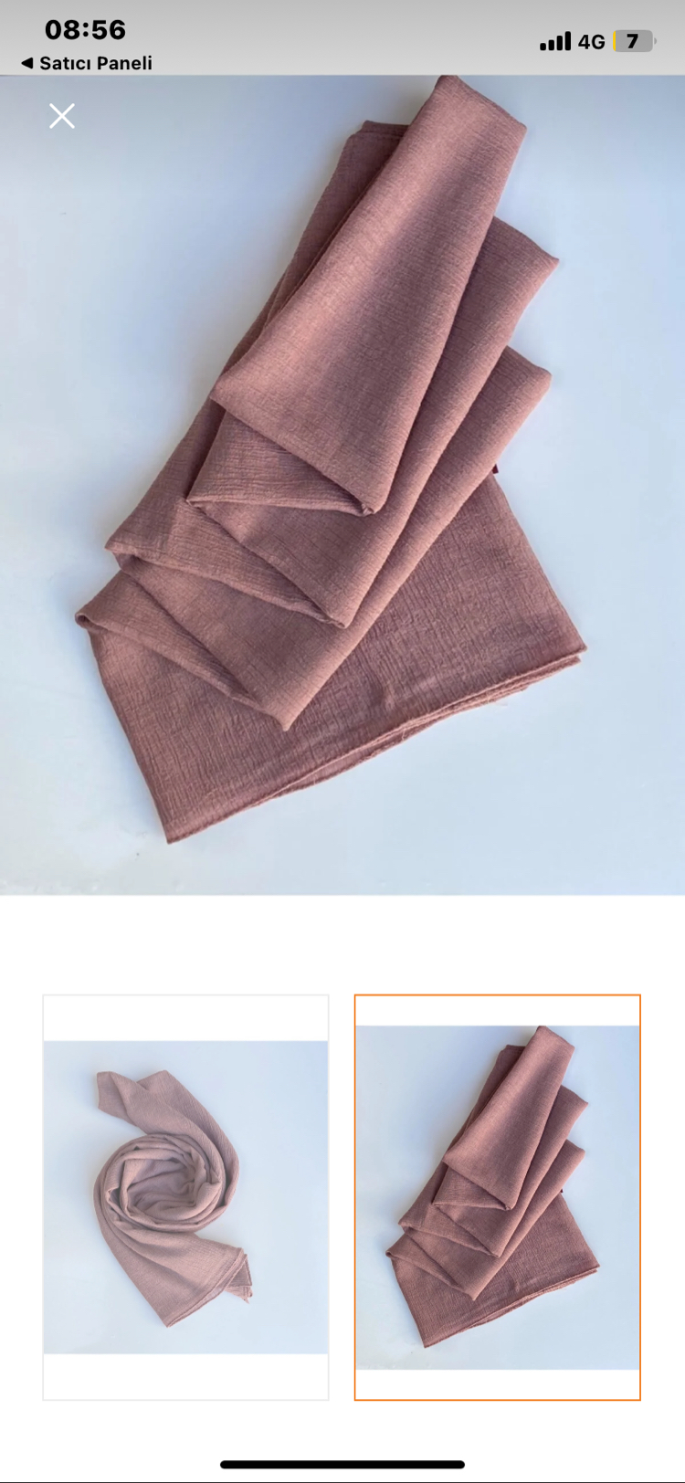Kroren Daisy Şal Koyu Pudra