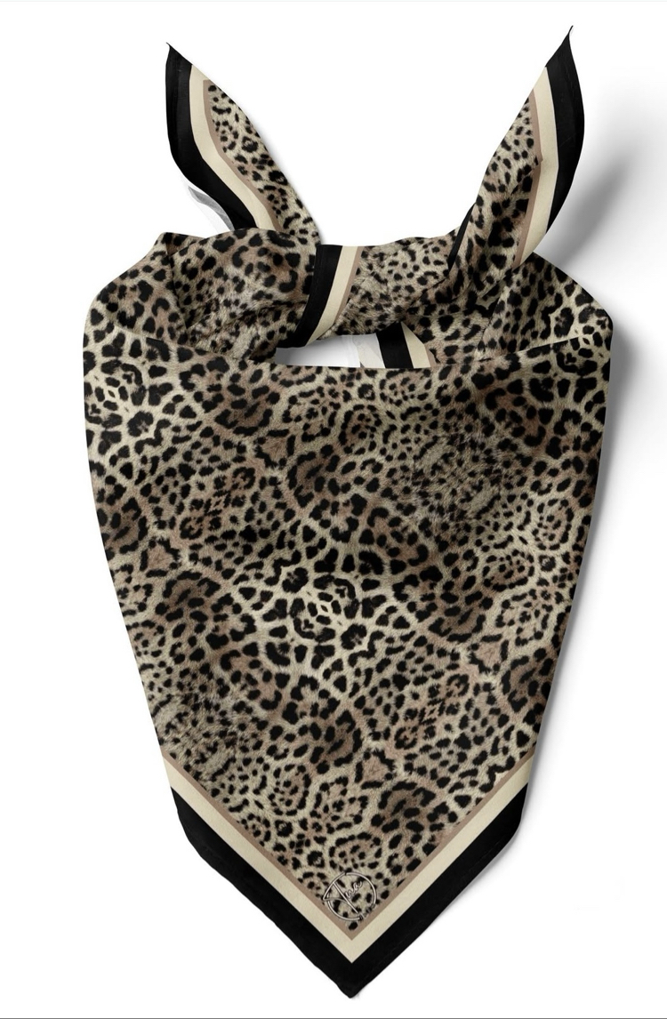 Leopar Desenli Fular