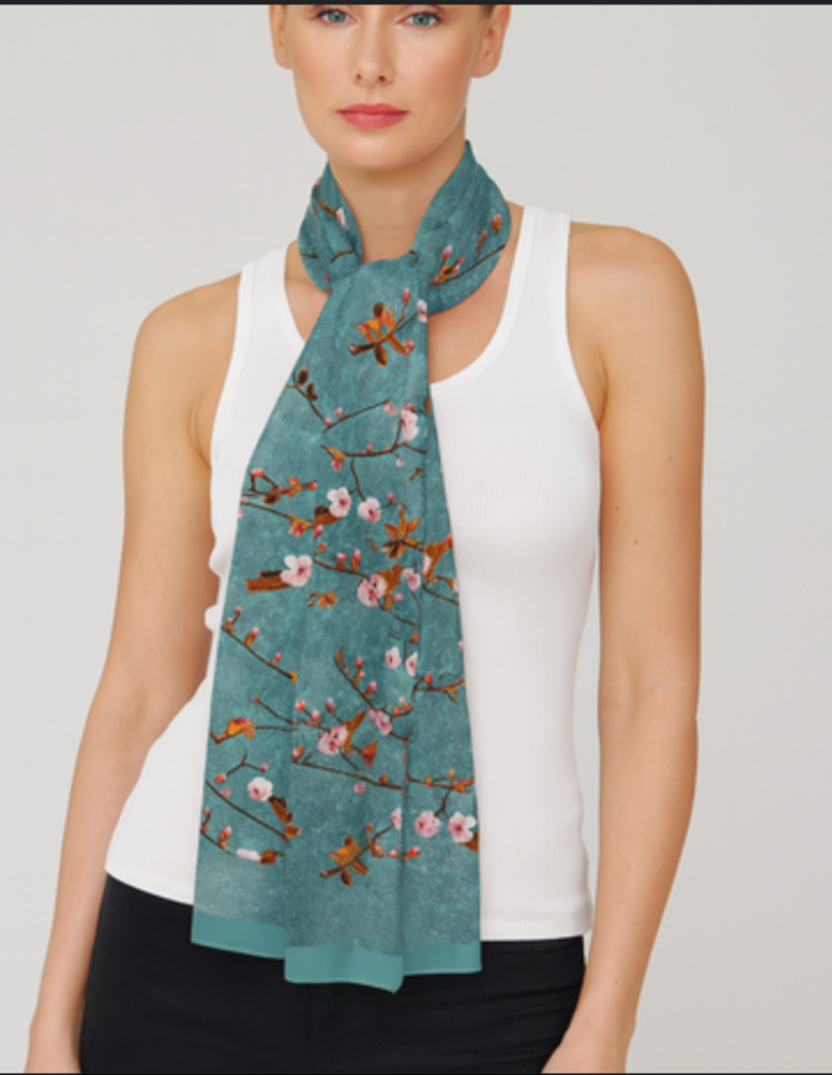 Blue Blossom Fular 