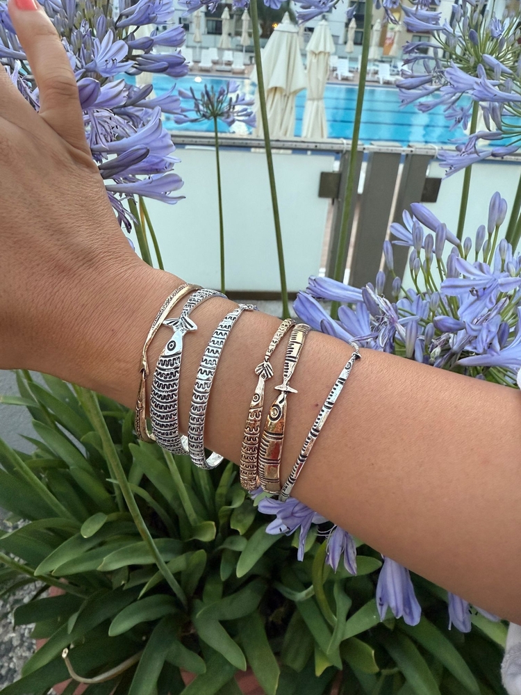6lı Bronz Gümüş Bilezik