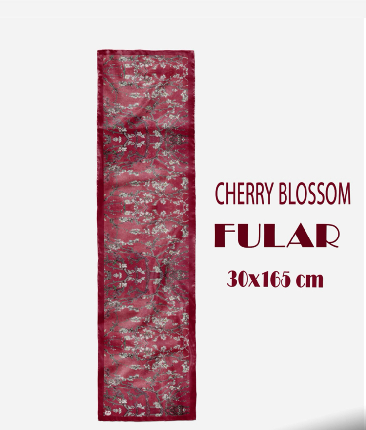 Cherry Blossom Kırmızı Fular
