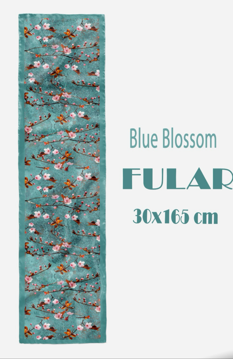 Blue Blossom Fular 