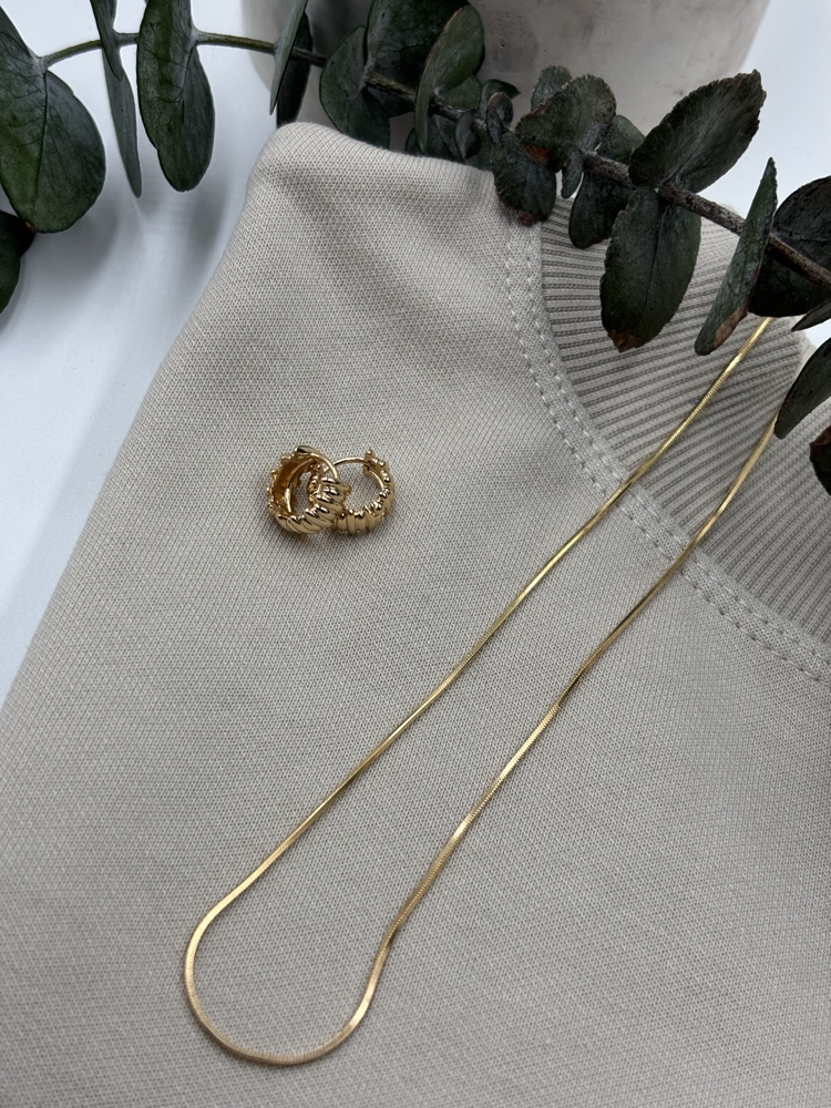 Minimal Yılan Zincir Kolye Rose